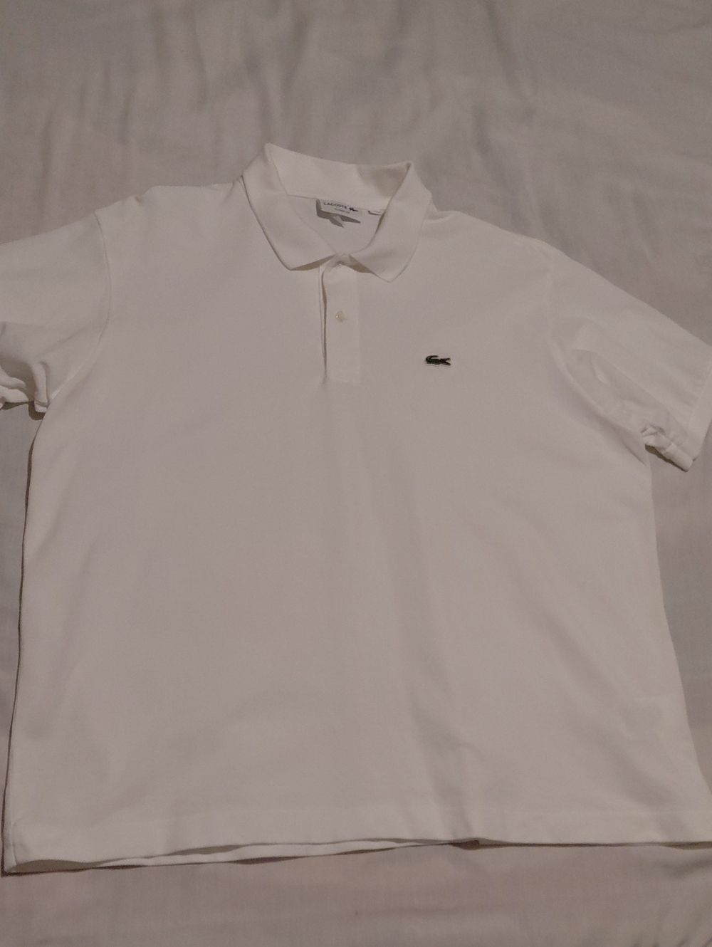 Lacoste Men's Classic White Pique Polo Shirt  Big And Tall 3XL